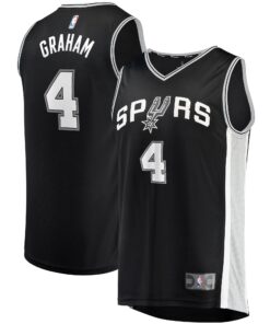 Devonte' Graham San Antonio Spurs Fanatics Fast Break Player Jersey - Icon Edition - Black
