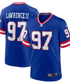 Dexter Lawrence II New York Giants  Classic Game Player Jersey  Royal
