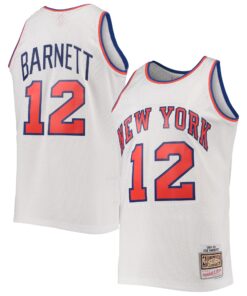 Dick Barnett New York Knicks Mitchell &amp Ness 196970 Hardwood Classics Swingman Jersey - White