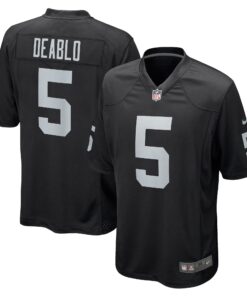 Divine Deablo Las Vegas Raiders  Player Game Jersey  Black 1
