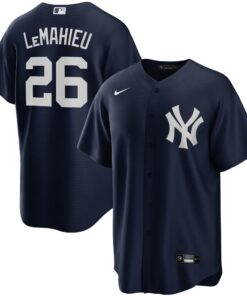 DJ LeMahieu New York YankeesAlternate Replica Player Jersey  Navy