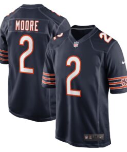 D.J. Moore Chicago Bears  Team Color Game Jersey  Navy