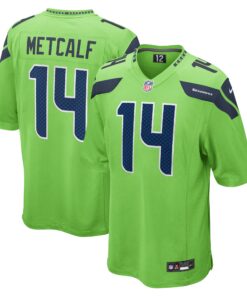 DK Metcalf Seattle Seahawks   Game Jersey  Neon Green