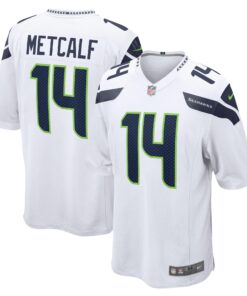 DK Metcalf Seattle Seahawks  Game Jersey  White