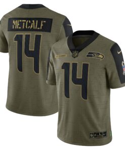 DK Metcalf Seattle Seahawks  Salute To Service Limited Player Jersey  Olive