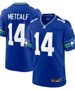 DK Metcalf Seattle Seahawks  Throwback Player Game Jersey  Royal