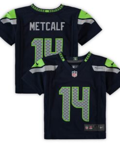 DK Metcalf Seattle Seahawks  Toddler Game Jersey  Navy