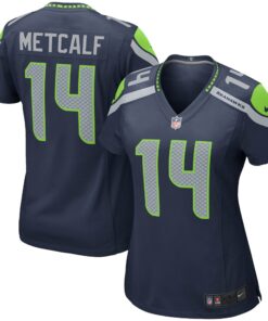DK Metcalf Seattle Seahawks  Women_s Game Player Jersey  College Navy