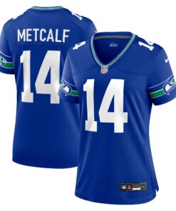 DK Metcalf Seattle Seahawks  Women_s Player Jersey  Royal