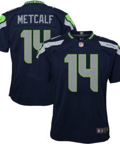 DK Metcalf Seattle Seahawks  Youth Game Jersey  Navy