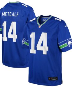DK Metcalf Seattle Seahawks  Youth Game Jersey  Royal
