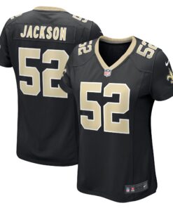 D_Marco Jackson New Orleans Saints  Women_s Game Player Jersey  Black