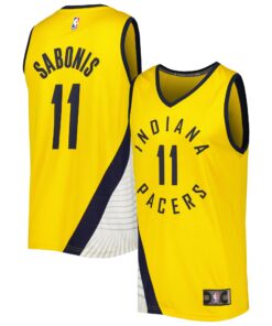 Domantas Sabonis Indiana Pacers Fanatics Fast Break Player Replica Jersey - Statement Edition - Gold