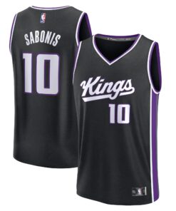 Domantas Sabonis Sacramento Kings Fanatics Fast Break Replica Jersey - Icon Edition - Black