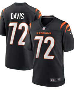 Domenique Davis Cincinnati Bengals  Game Player Jersey  Black