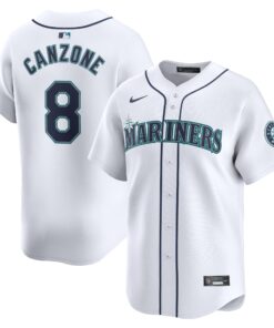 Dominic Canzone Seattle MarinersHome Limited Player Jersey  White