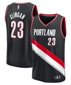 Donovan Clingan Portland Trail Blazers Fanatics 2024 NBA Draft Fast Break Player Jersey - Icon Edition - Black