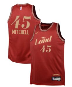 Donovan Mitchell Cleveland Cavaliers Youth  Swingman Replica Jersey - City Edition - Wine