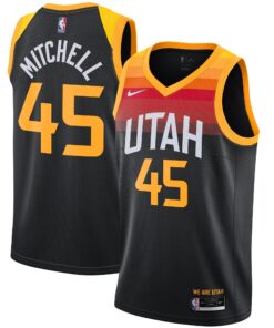 Donovan Mitchell Utah Jazz 202122 Swingman Player Jersey Black - City Edition