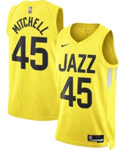 Donovan Mitchell Utah Jazz Unisex Swingman Jersey - Icon Edition - Gold