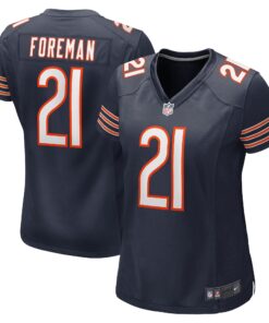 D_Onta Foreman Chicago Bears  Women_s Game Jersey  Navy