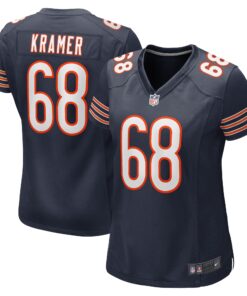 Doug Kramer Chicago Bears  Women_s Game Player Jersey  Navy