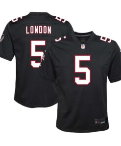 Drake London Atlanta Falcons  Youth Game Jersey  Black