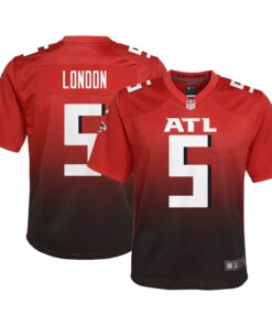 Drake London Atlanta Falcons  Youth Game Jersey  Red