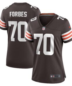Drew Forbes Cleveland Browns  Women_s Team Game Jersey   Brown