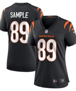 Drew Sample Cincinnati Bengals Women_s  Game Jersey  Black