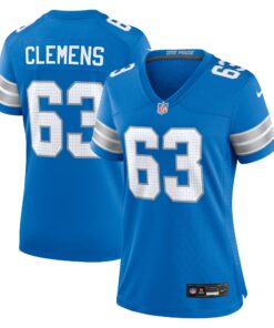Duke Clemens Detroit Lions  Women_s Game Jersey   Blue