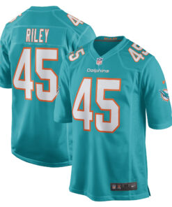 Duke Riley Miami Dolphins  Game Jersey  Aqua