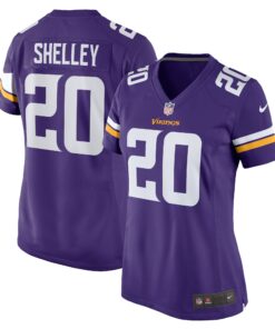 Duke Shelley Minnesota Vikings  Women_s Home Game Player Jersey  Purple
