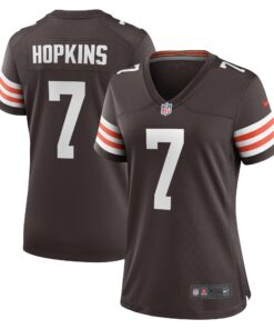 Dustin Hopkins Cleveland Browns  Women_s Team Game Jersey   Brown 1