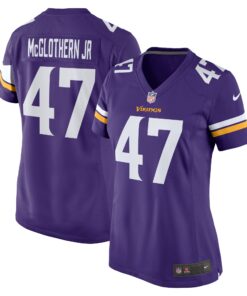 Dwight McGlothern Jr. Minnesota Vikings  Women_s Game Jersey   Purple