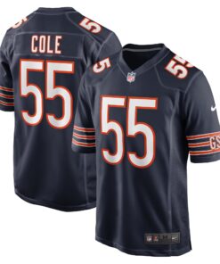 Dylan Cole Chicago Bears  Game Jersey  Navy