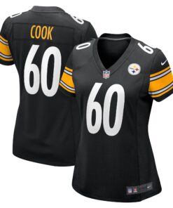 Dylan Cook Pittsburgh Steelers  Women_s  Game Jersey   Black