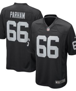 Dylan Parham Las Vegas Raiders  Game Player Jersey  Black 1