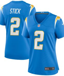 Easton Stick Los Angeles Chargers  Women_s Game Jersey  Powder Blue