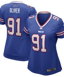 Ed Oliver Buffalo Bills  Women_s Game Jersey  Royal