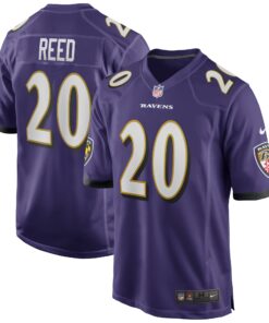 Ed Reed Baltimore Ravens  Game Retired Player Jersey  Purple