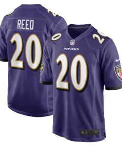 Ed Reed Baltimore Ravens  Retired Player Game Jersey  Purple