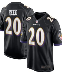 Ed Reed Baltimore Ravens  Retired Player Jersey  Black