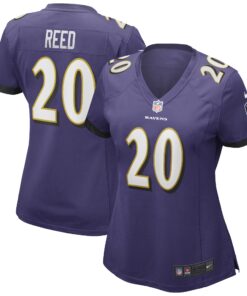 Ed Reed Baltimore Ravens  Women_s Game Retired Player Jersey  Purple