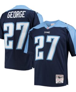 Eddie George Tennessee Titans Mitchell amp Ness Legacy Replica Jersey  Navy