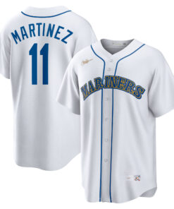 Edgar Martinez Seattle MarinersHome Cooperstown Collection Replica Player Jersey  White