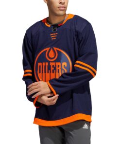  Edmonton Oilers  Alternate  Primegreen Authentic Custom Jersey  Navy