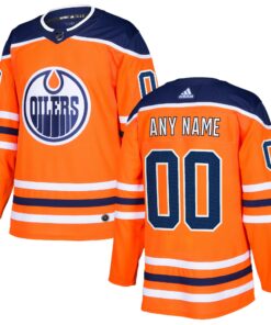 Edmonton Oilers Authentic Custom Jersey  Orange