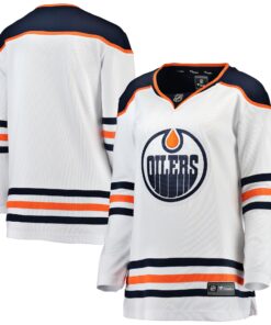 Edmonton Oilers Fanatics Women_s Away Breakaway Jersey  White