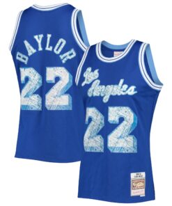 Elgin Baylor Los Angeles Lakers Mitchell &amp Ness 199697 Hardwood Classics NBA 75th Anniversary Diamond Swingman Jersey - Royal